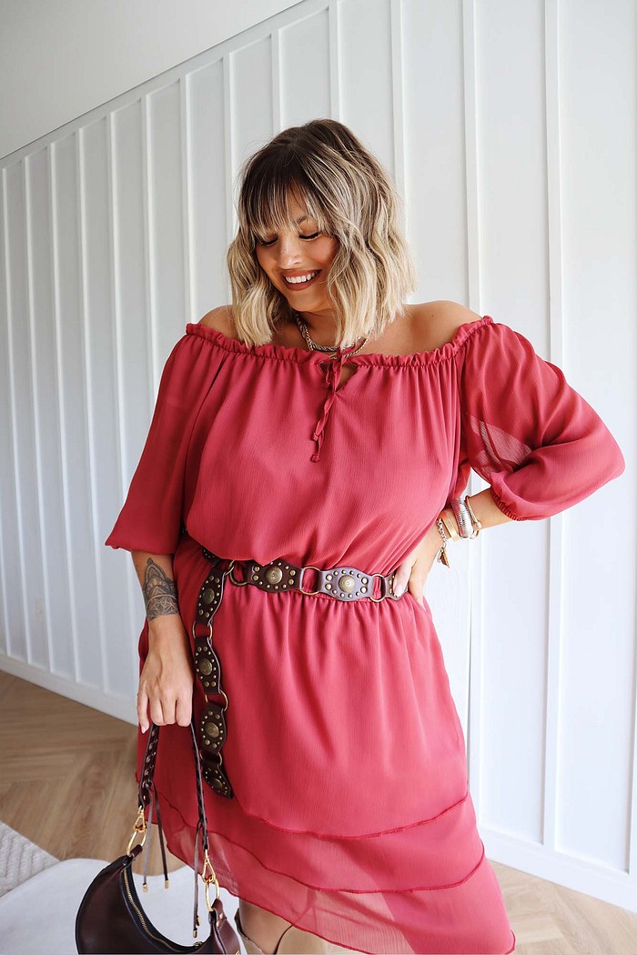 Vestido Curto  Ariana ROUGE