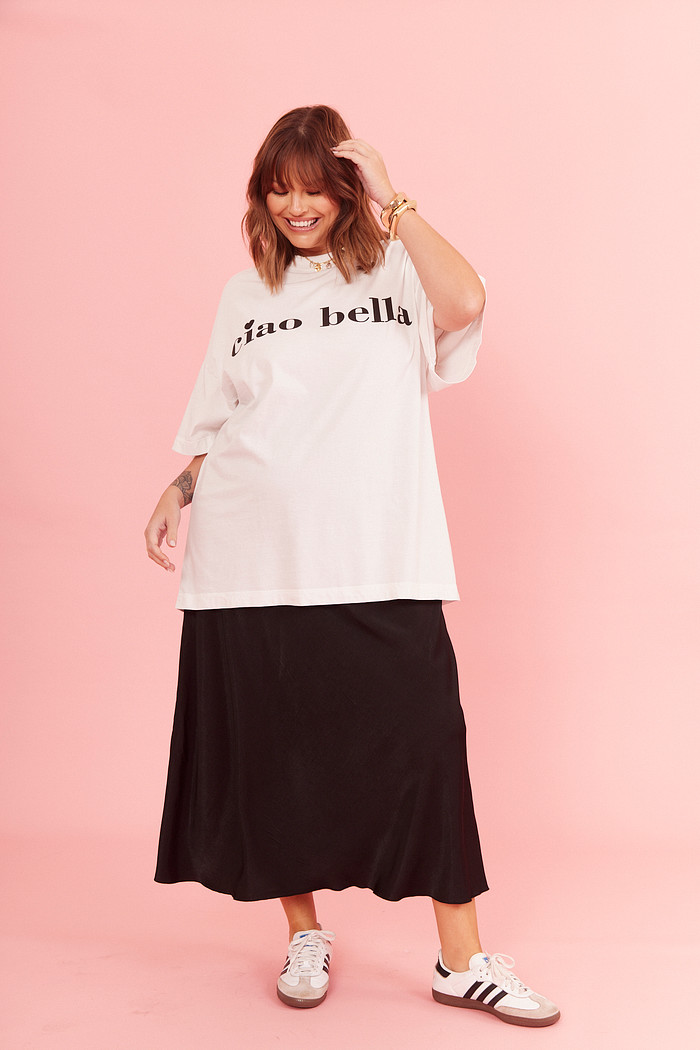 Saia Midi Alongada Paola PRETO