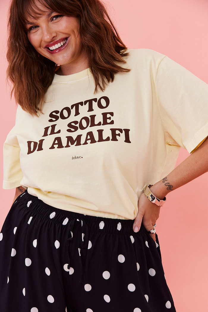 T-SHIRT SLIM SOTTO IL SOLE AMARELO