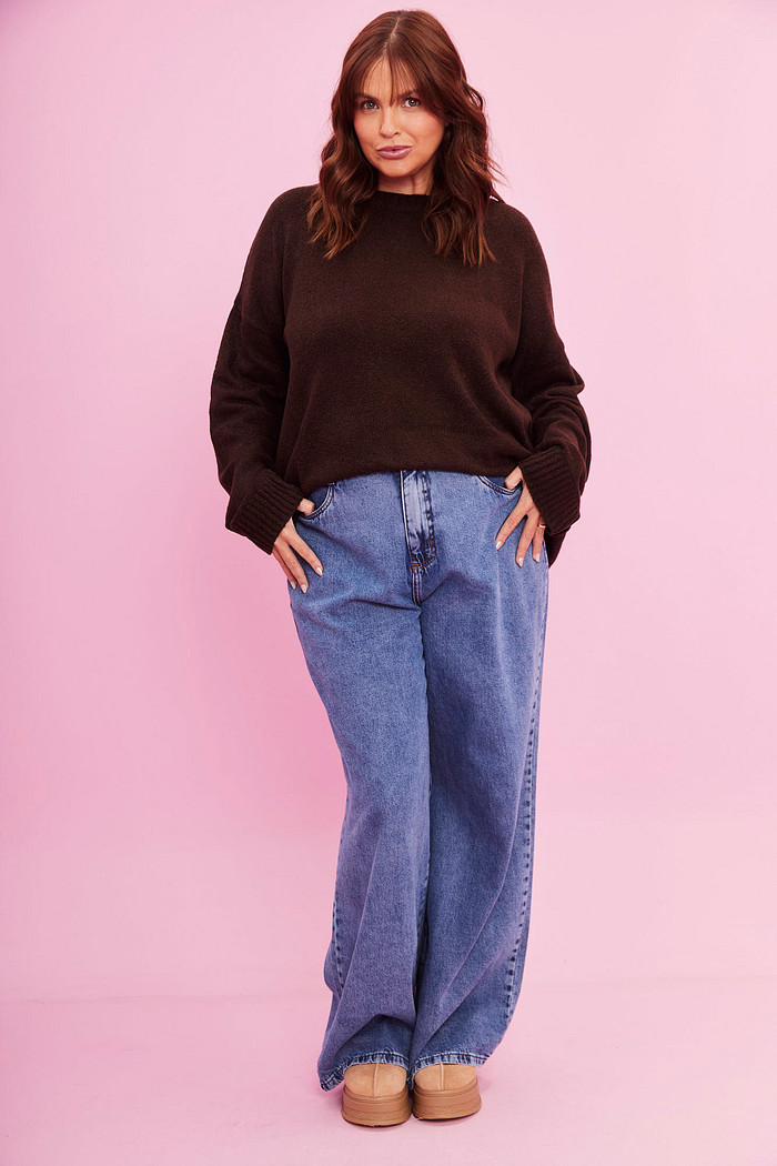 TRICOT MOUSSE MARROM