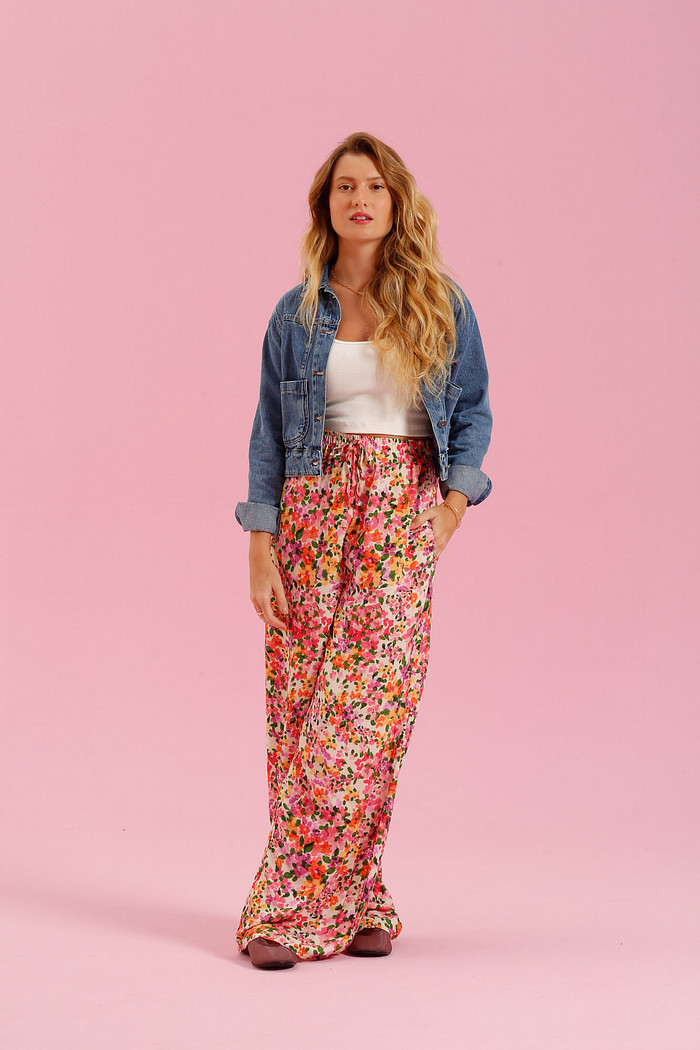 CALCA ROSA ESTAMPA FLORAL