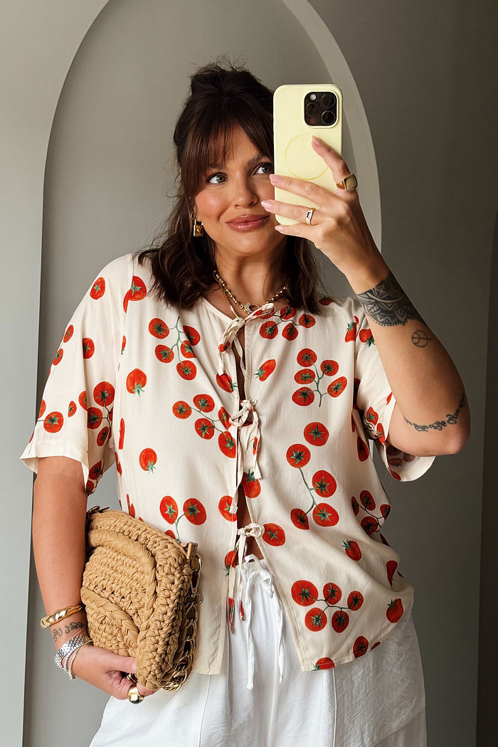 BLUSA GRACE ESTAMPA TOMATES