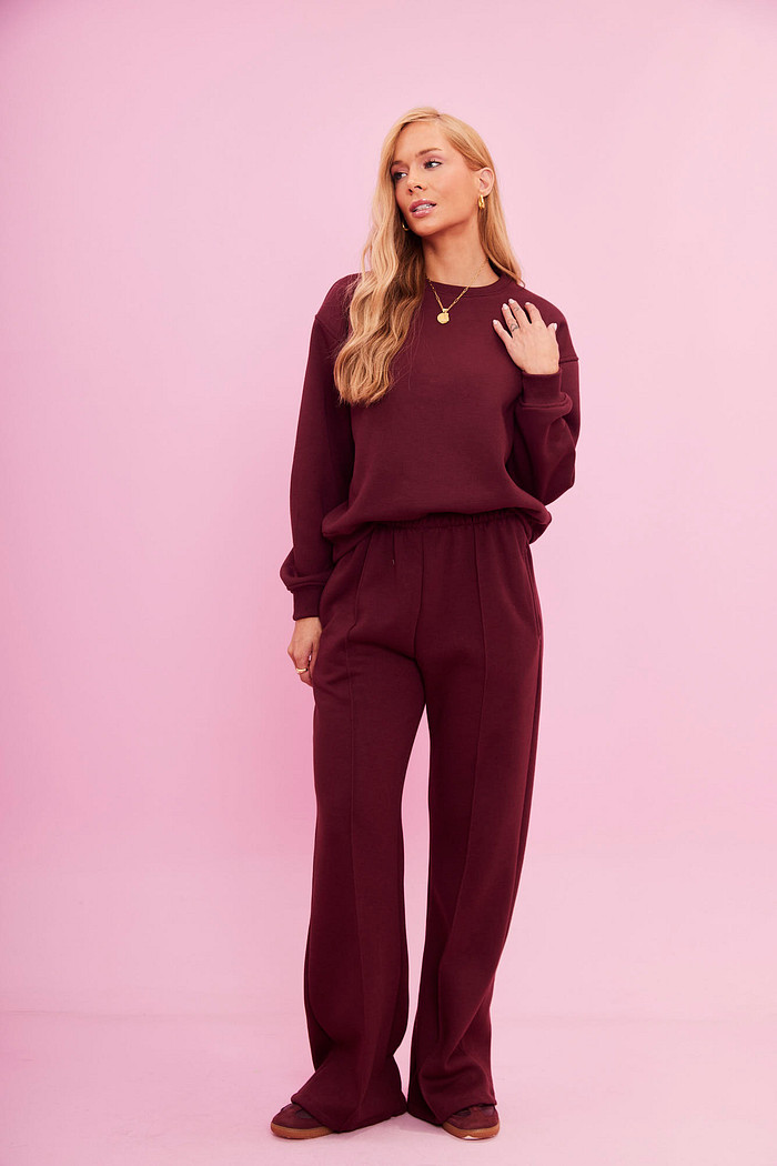 CASACO DE MOLETOM PREMIUM TALI VINHO DO PORTO