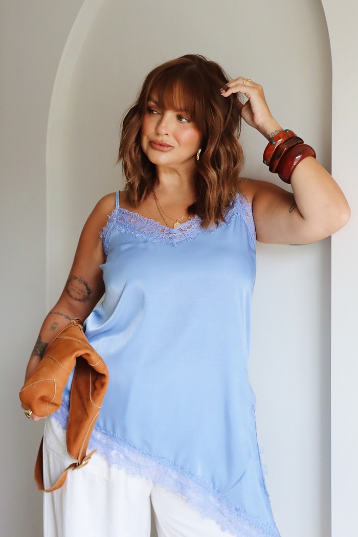 REGATA DE ALÇA GLOSS AZUL