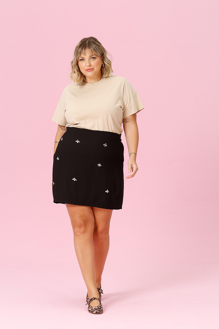 Saia Curta Katie PRETO