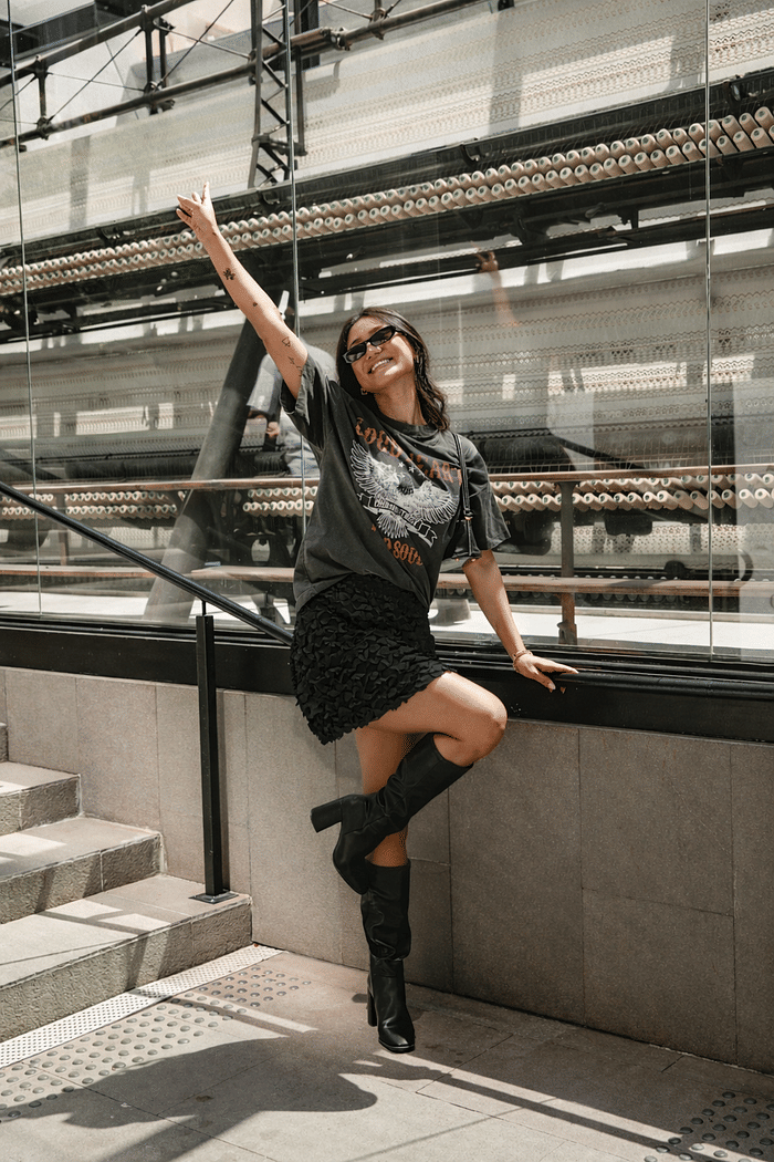 Saia Curta Alana PRETO