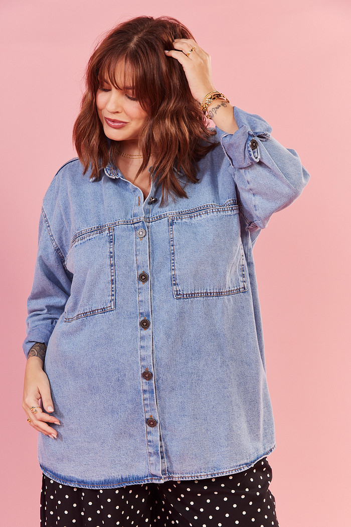 CAMISA JEANS MARINE JEANS CLARO