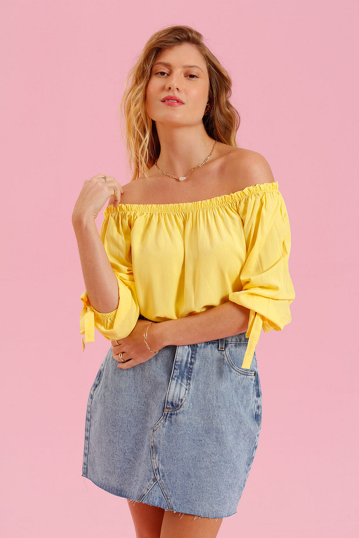 BLUSA CIGANINHA AMARELO