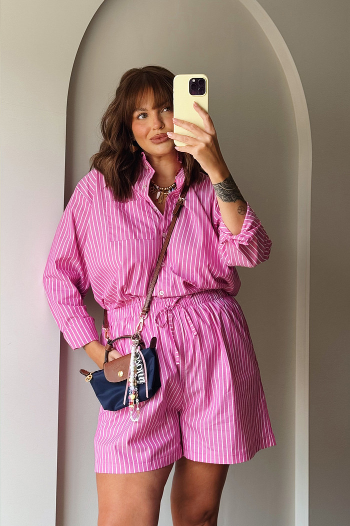 CAMISA JENNI LISTRADO ROSA