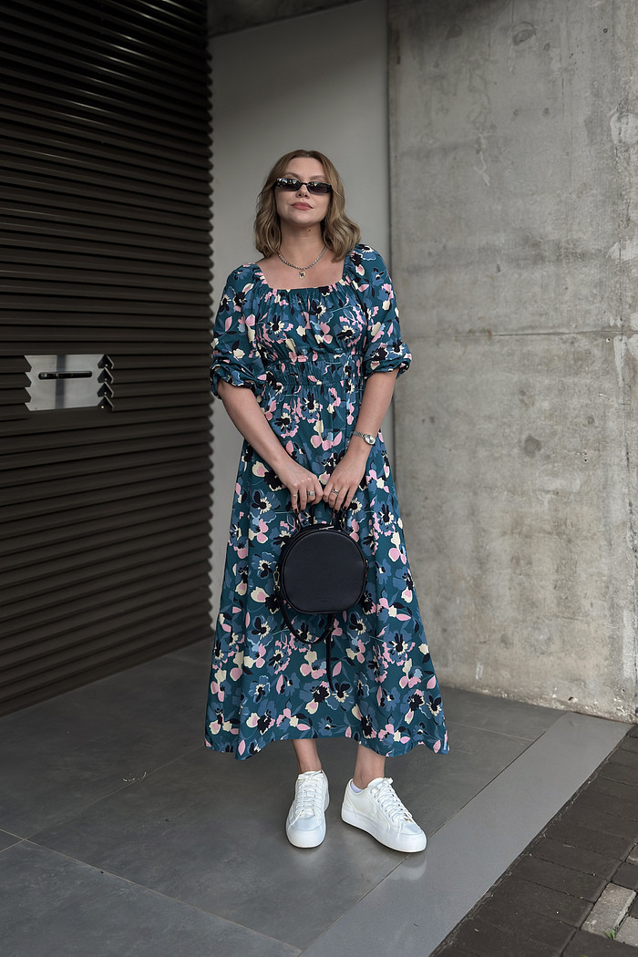 VESTIDO MIDI MONICA ESTAMPADO