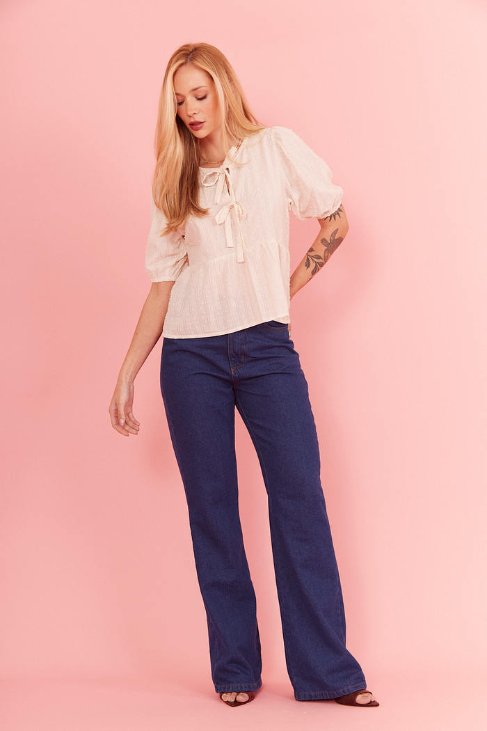 BLUSA LAÇO VICTORIA OFF WHITE