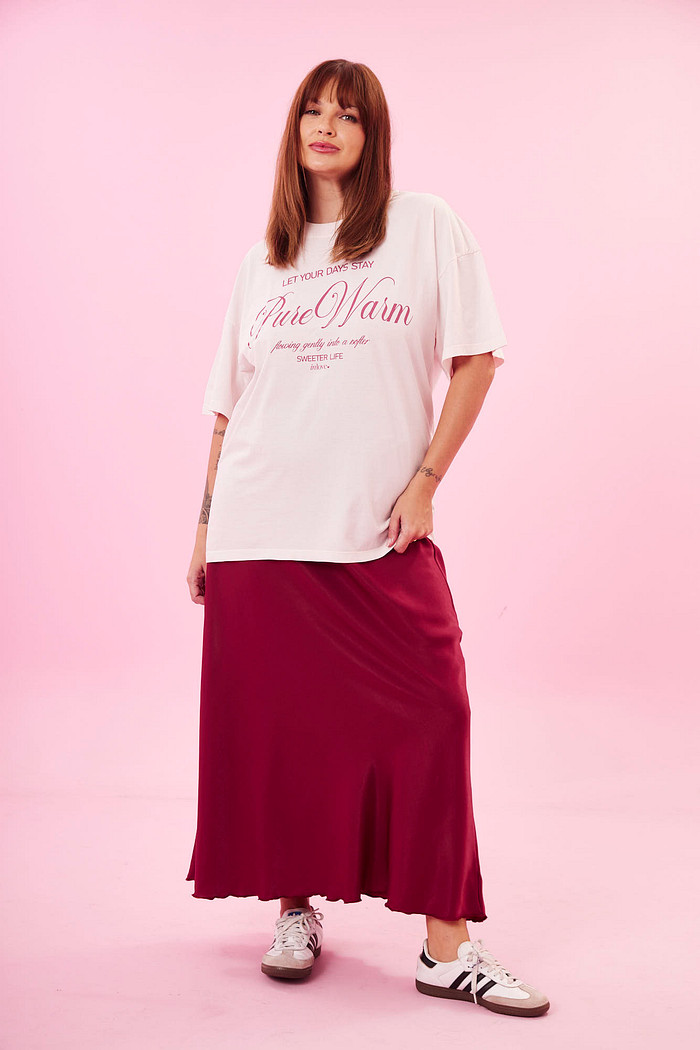 T-SHIRT OVER PURE WARM ROSA
