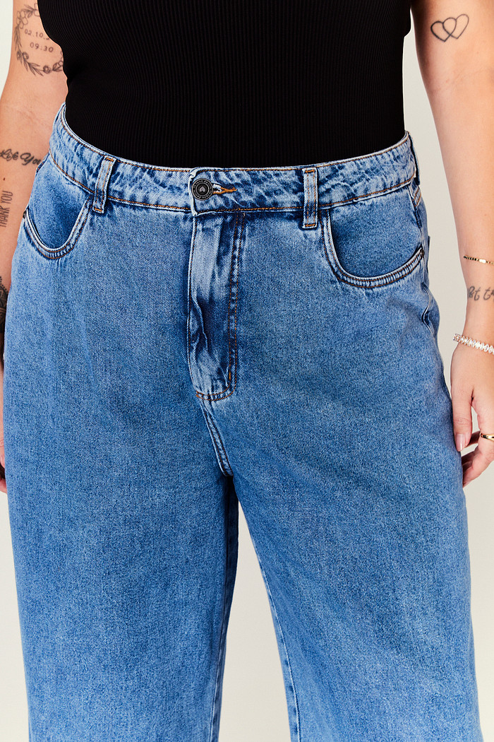 Calça Jeans Wide Leg Dulce JEANS ESCURO