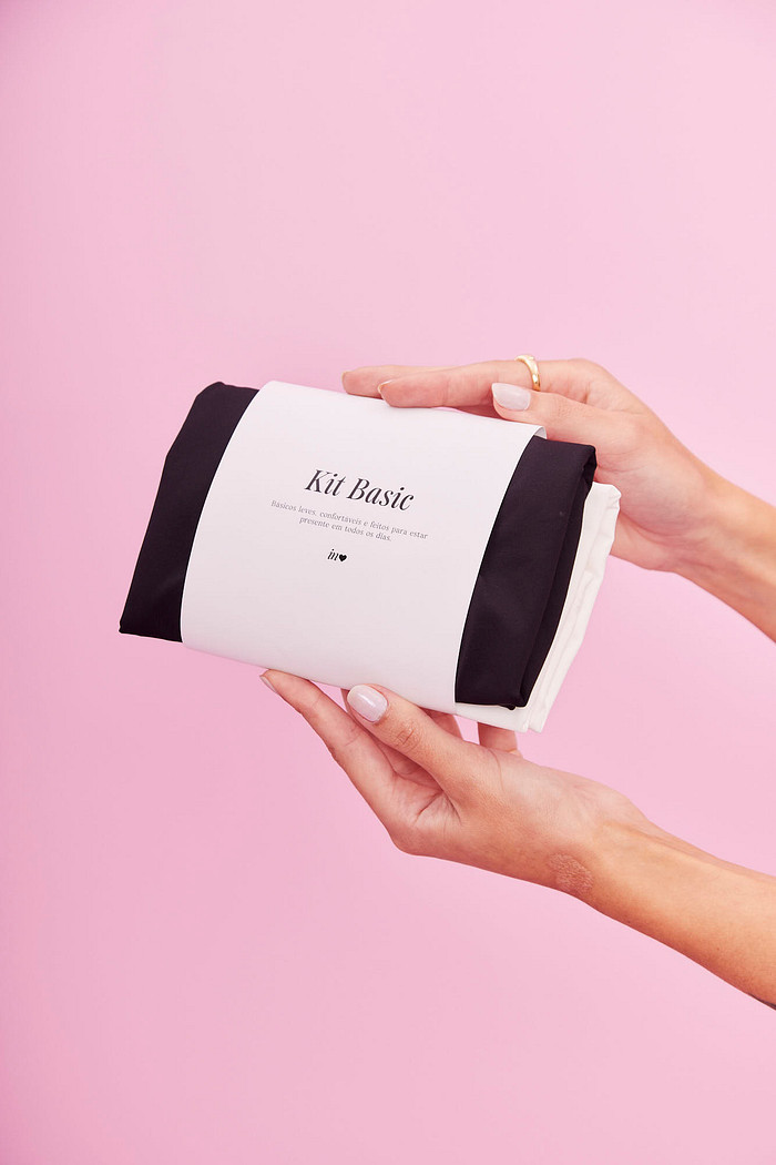 KIT REGATA DUPLA BRANCO/PRETO