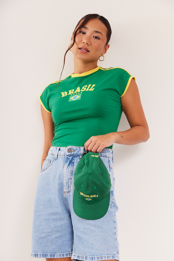 BABY TEE BRASIL VERDE