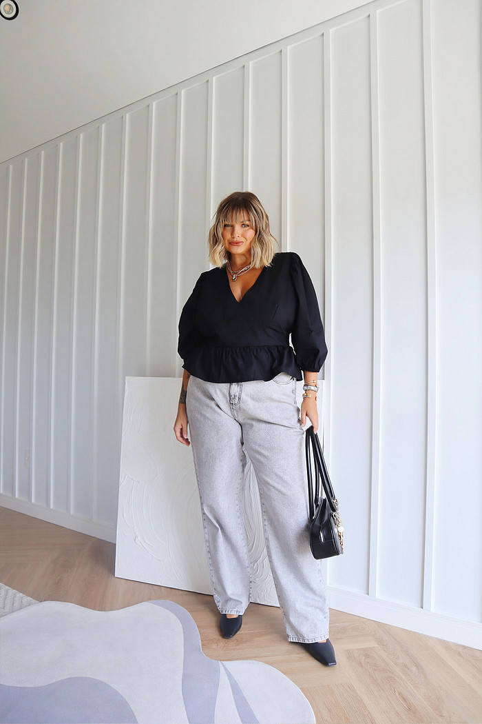 Blusa Manga 3/4 Millie PRETO