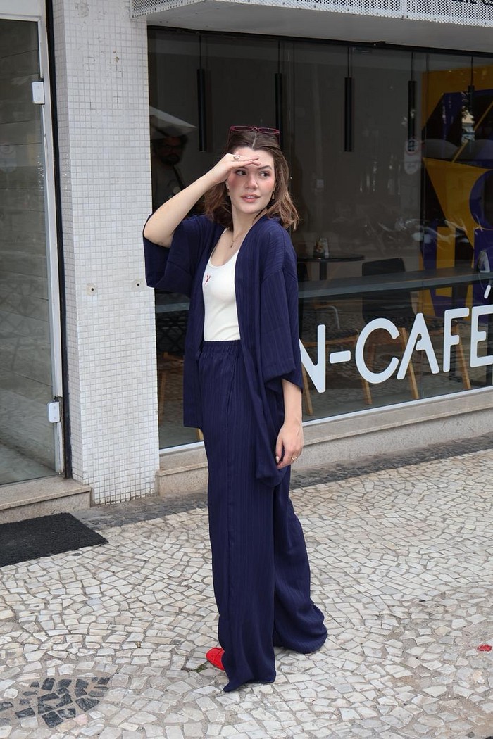 CALCA PAMELA AZUL MARINHO