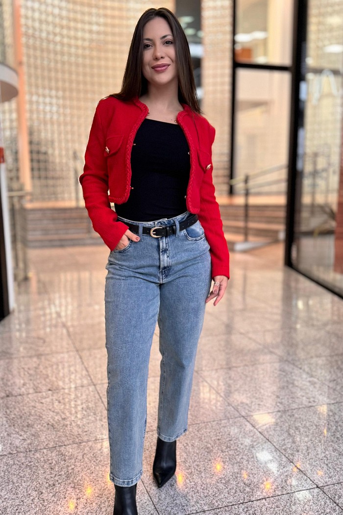 CALÇA JEANS RETA CARROT ISLANDIA JOHN JOHN