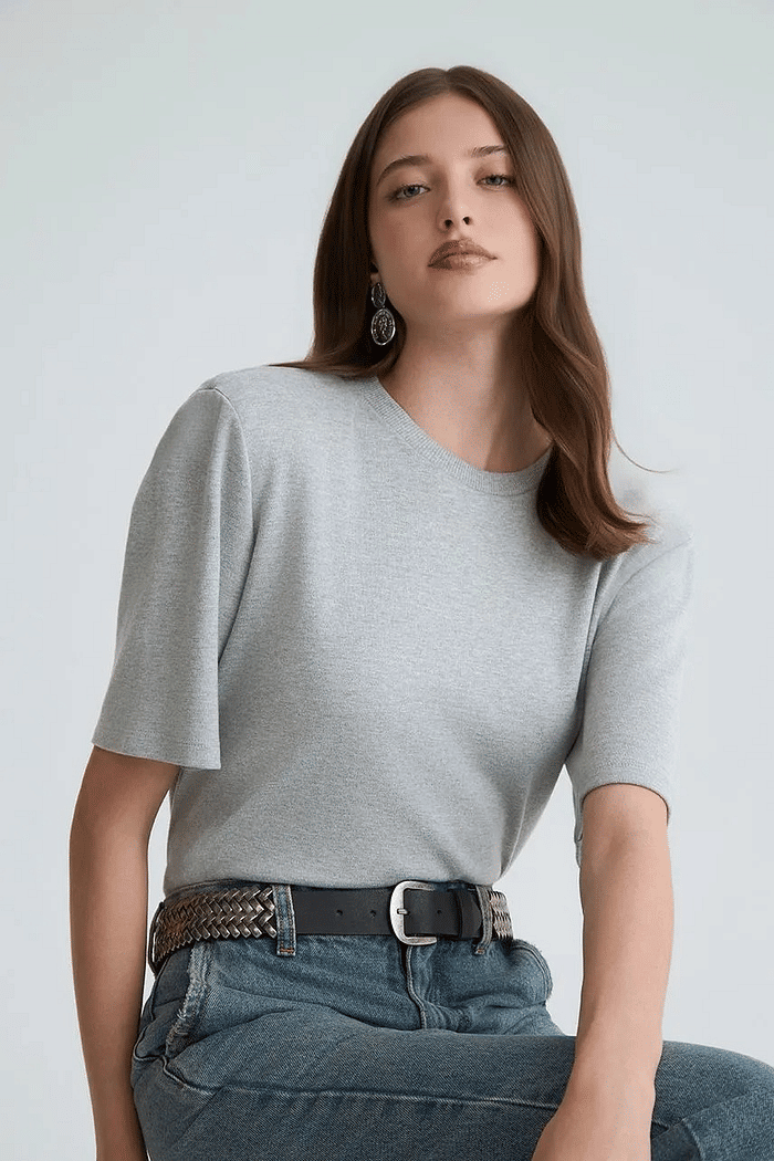 TSHIRT NATI  CINZA MESCLA NV