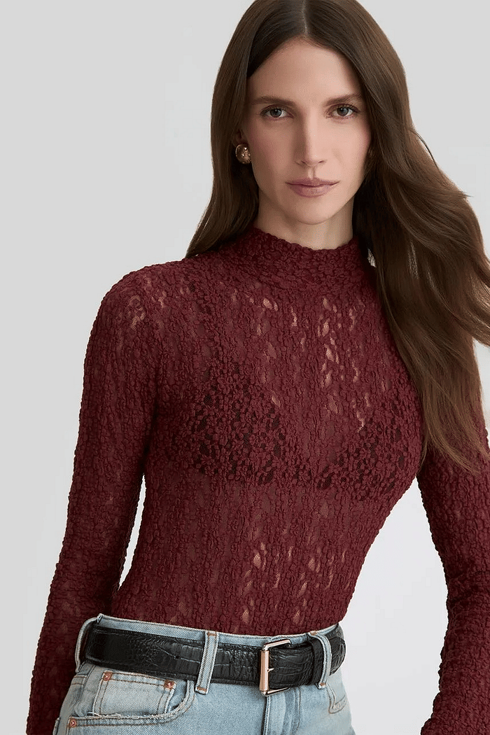 BODY MANGA LONGA ERIKA VERMELHO FAIR NV