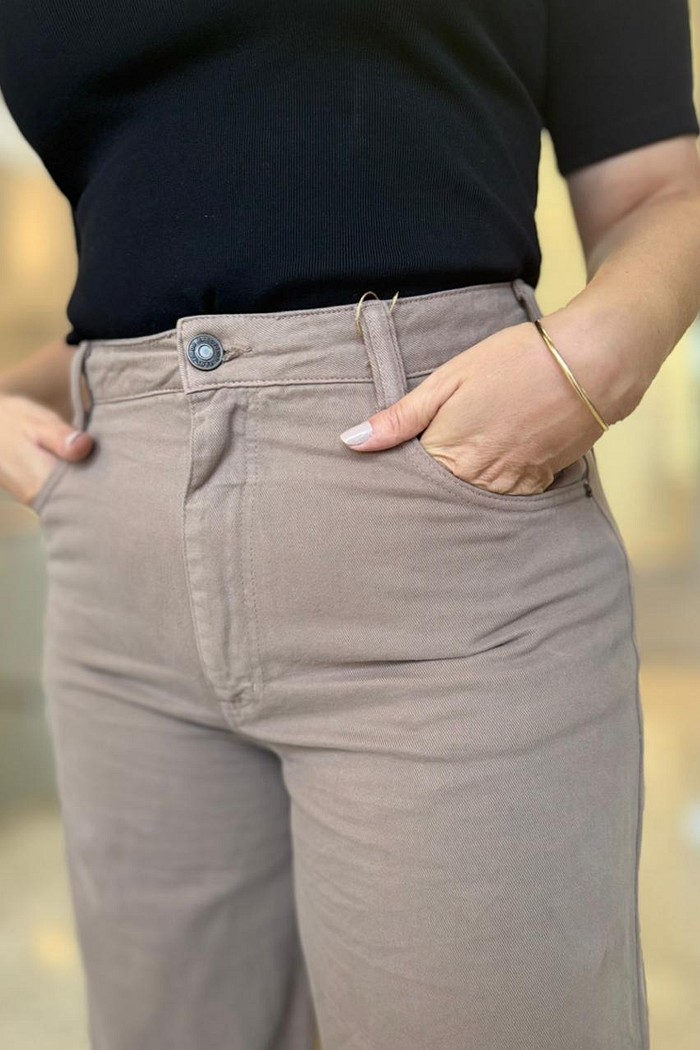 CALCA SARJA BAGGY MARROM NOZ MOSCADA FORUM