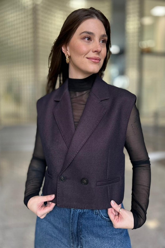 COLETE VIRGINIA  MARROM SUEDE NV