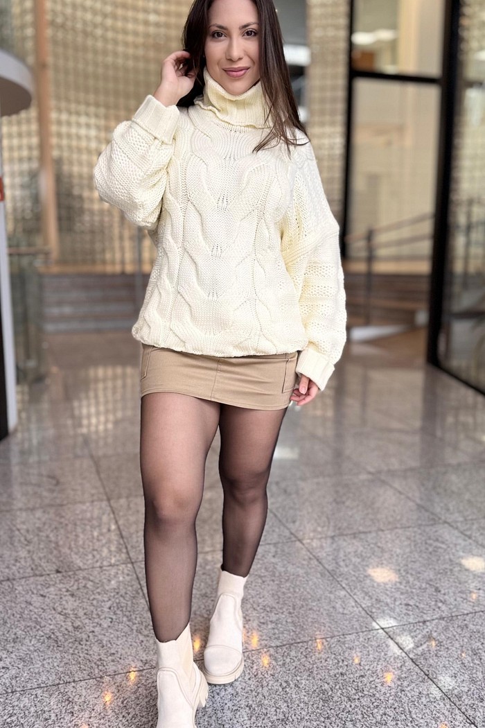 BLUSA MANGA AMPLA TRICOT CRU MORENA ROSA