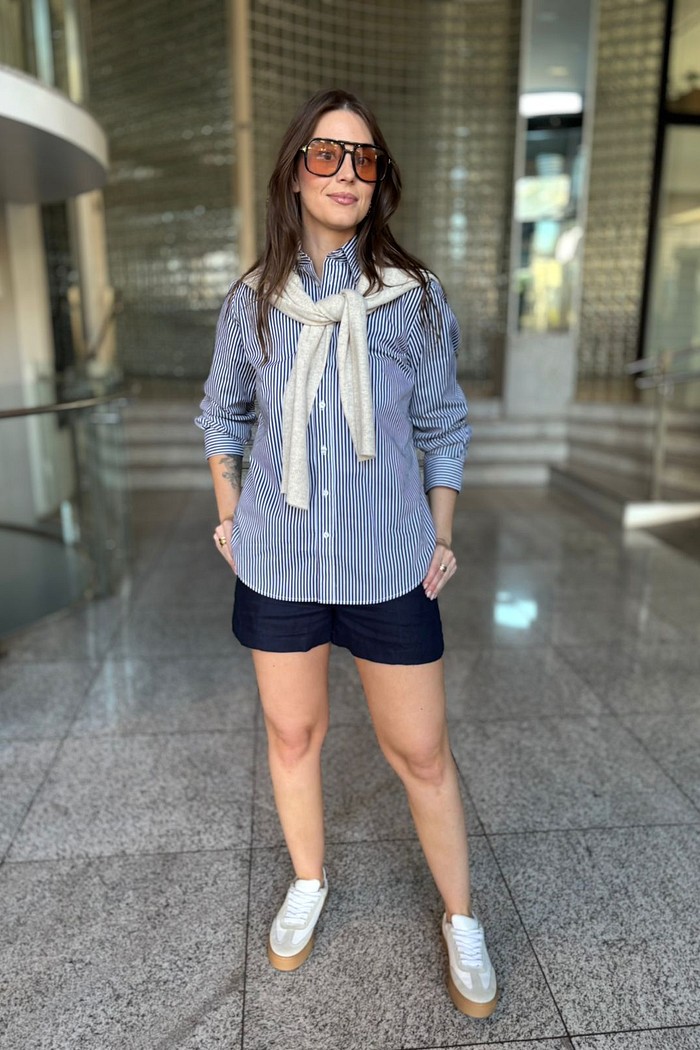 CAMISA LISTRAS CHARLOTTE  AZUL NV