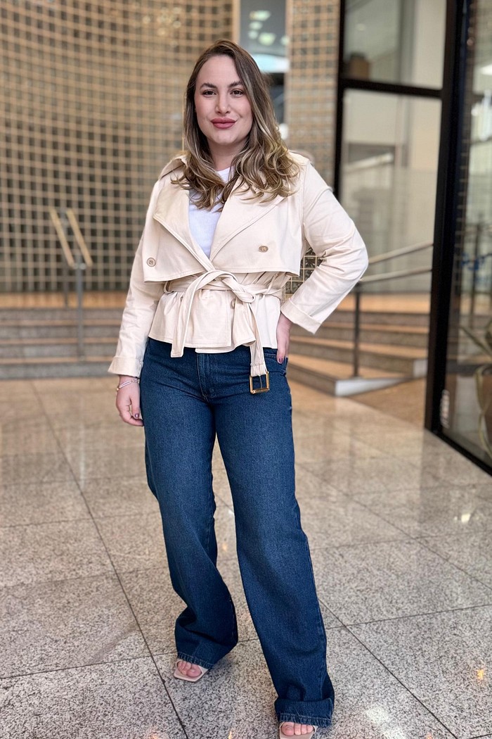 CALCA JEANS RAQUEL WIDE LEG INDIGO FORUM