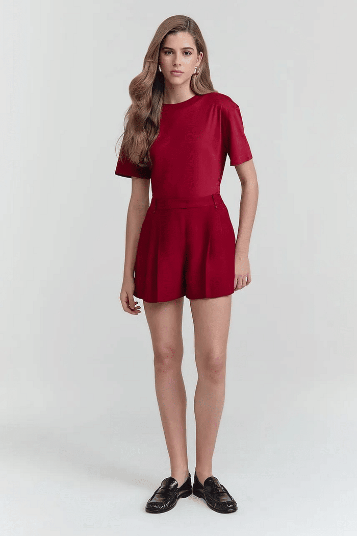 SHORTS VICKY VERMELHO SCOTCH NV