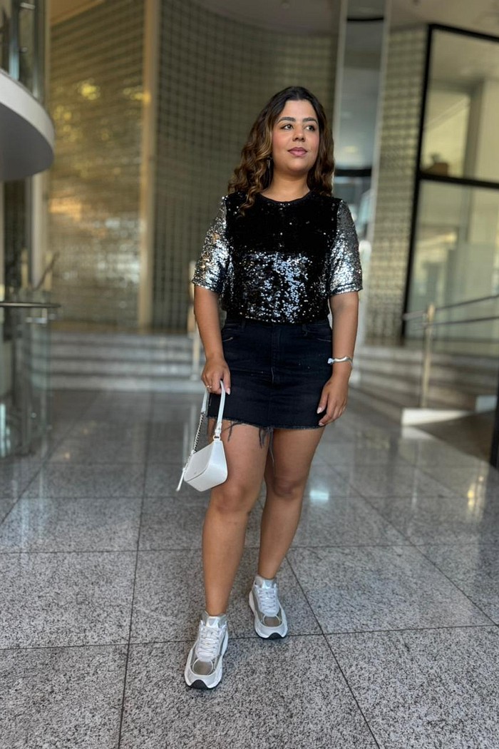 T-SHIRT CROPPED GLAM LANÇA PERFUME