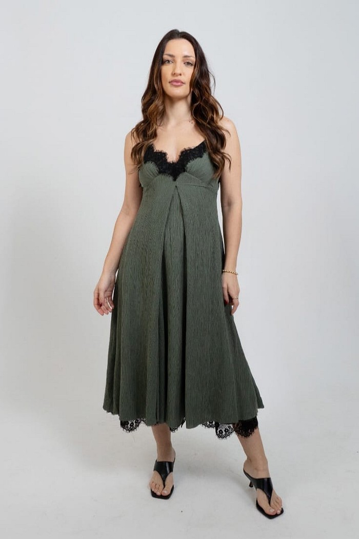 VESTIDO MIDI GABY VERDE NV