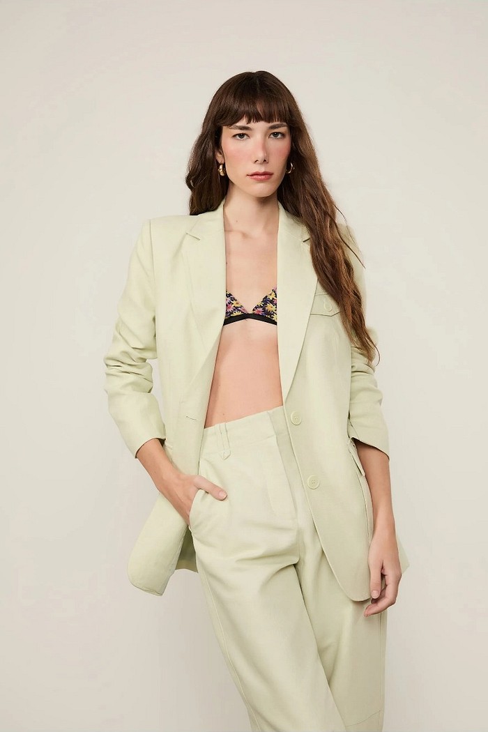 BLAZER COM LINHO VERDE ANIMALE