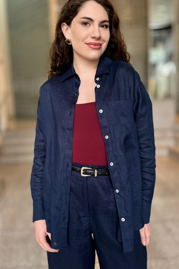 CAMISA CHLOE AZUL MARINHO