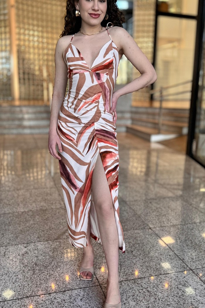 VESTIDO MIDI EST DETALHES MY PLACE