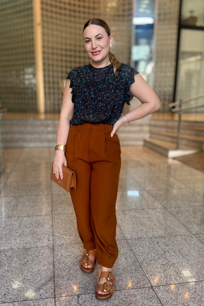 CALCA HELENA MARROM GINGER NV