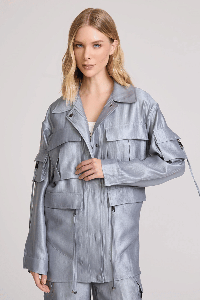 PARKA METAL BRIGHT  PRATA JOHN JOHN