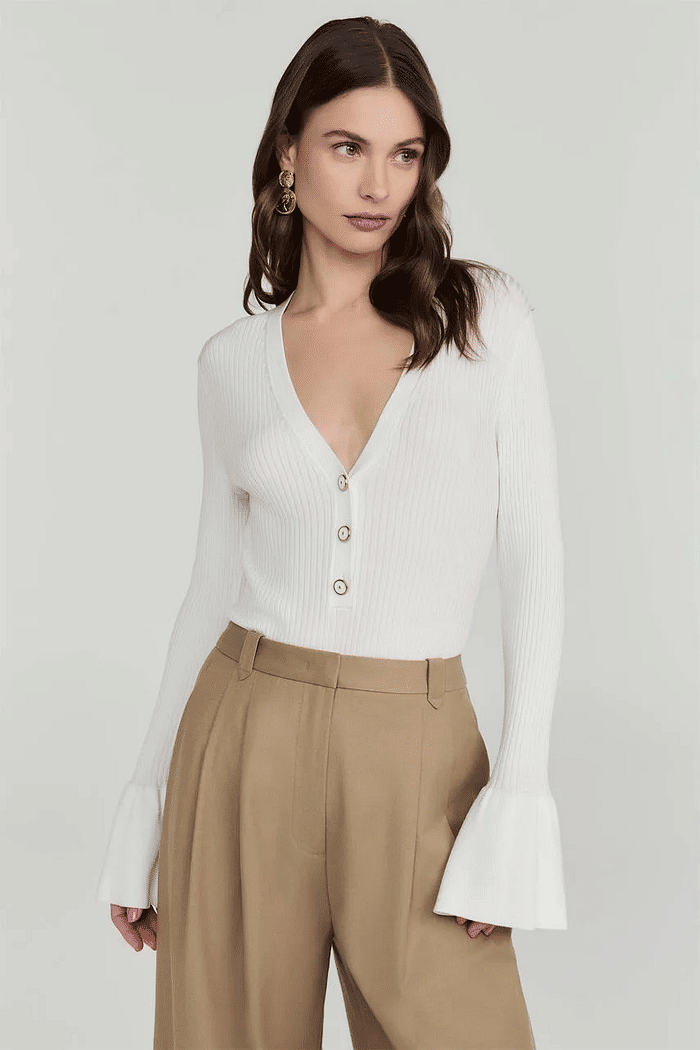 BLUSA TRICOT SILVIE  OFF WHITE NV