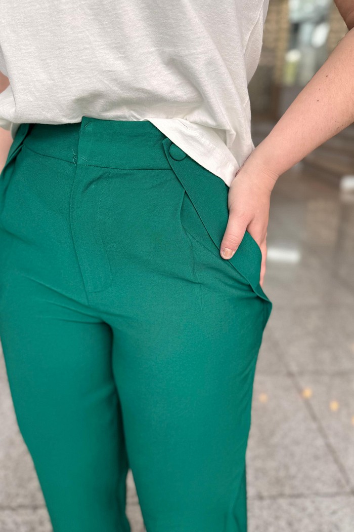 CALCA ALFAIATARIA COS ALTO VERDE MARIA VALENTINA