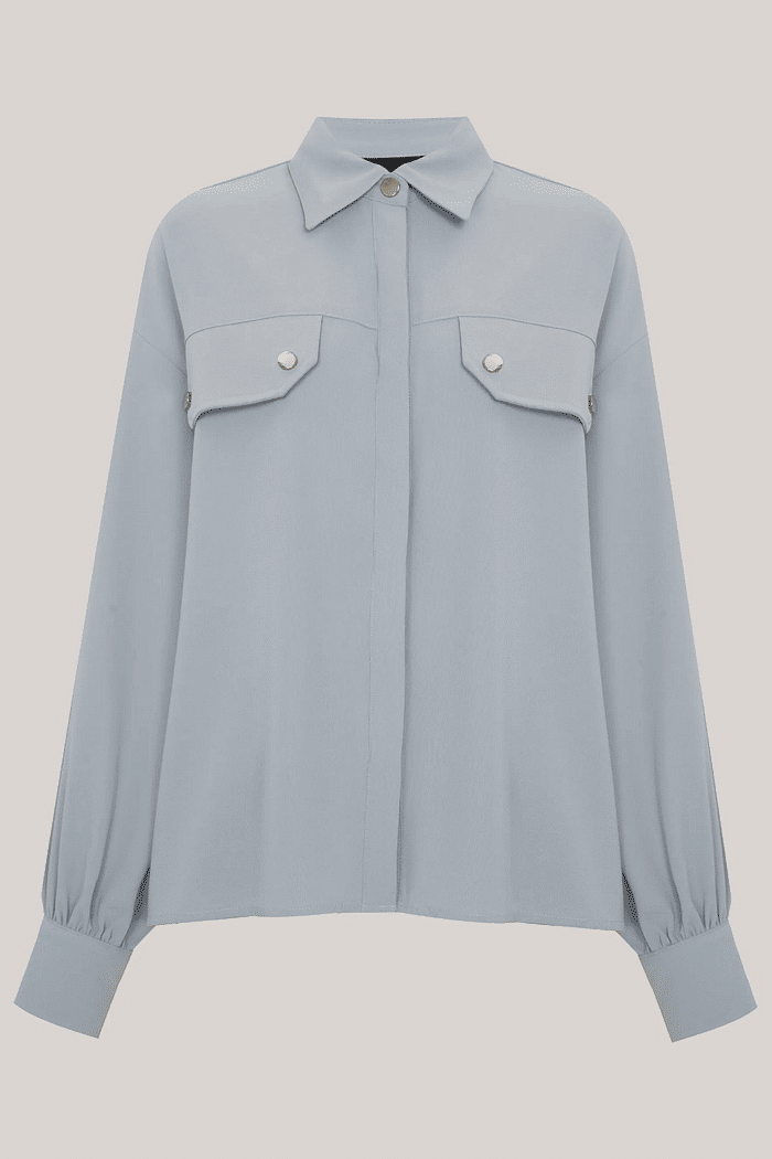 CAMISA EMMA 06 2601 001 AZUL CLARO - PP - AZUL CLARO