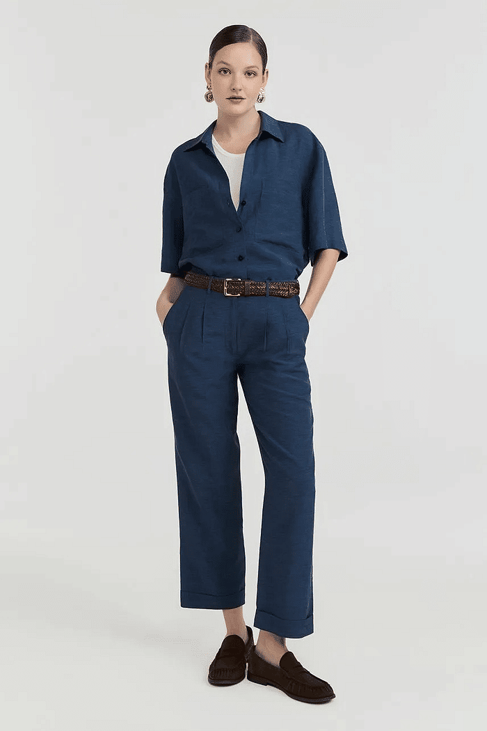 CALCA CLARISSA AZUL RETRO NV