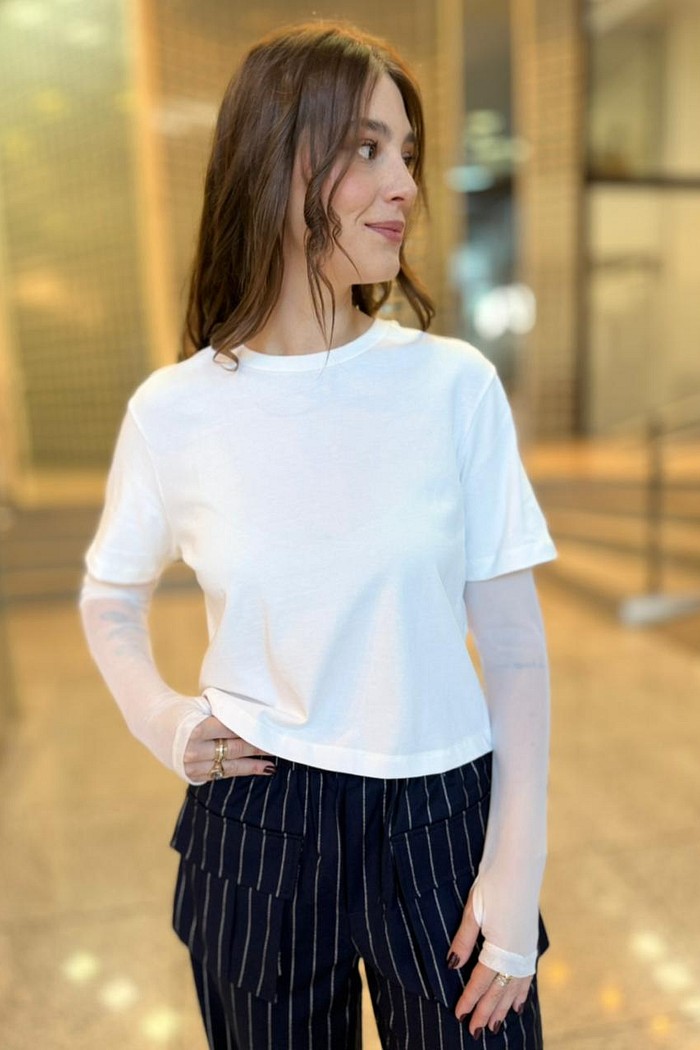TSHIRT TULE MALU OFF WHITE NV