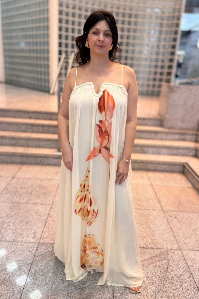 VESTIDO ESTAMPADO COM TRANCA NO BUSTO ANIMALE