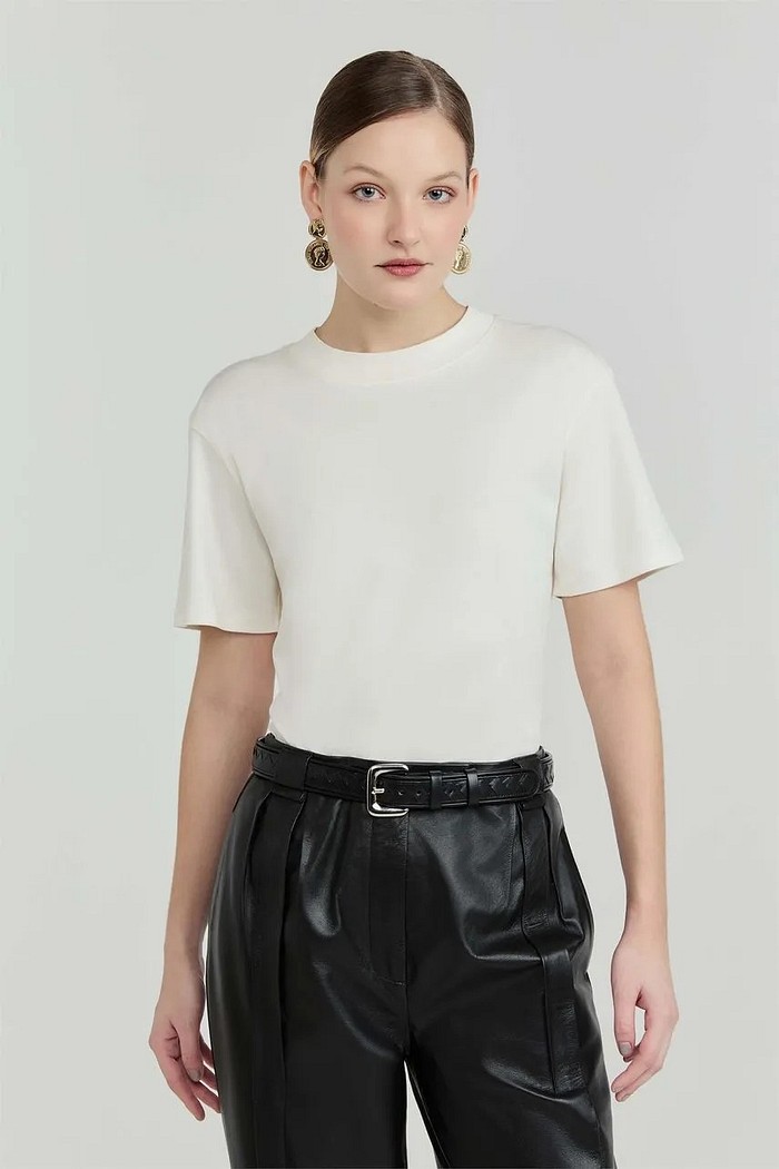 TSHIRT PIMA LIRA  OFF WHITE NV