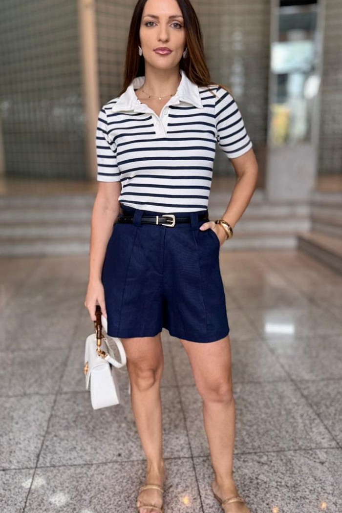 SHORTS BELLAH AZUL MARINHO