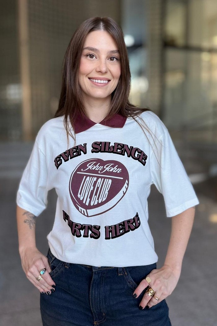 TSHIRT SILENCE FLIRTS JOHN JOHN