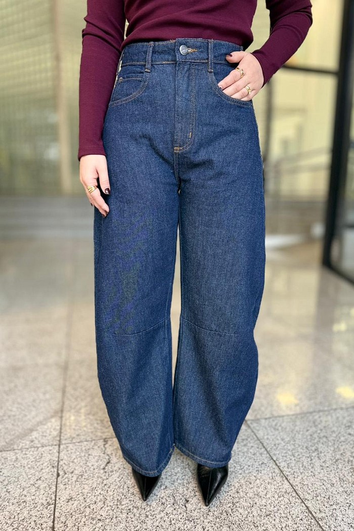 CALCA JEANS BARRIL INDIGO COLCCI