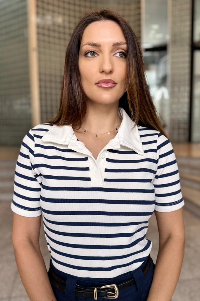 BLUSA THAMI AZUL MARINHO