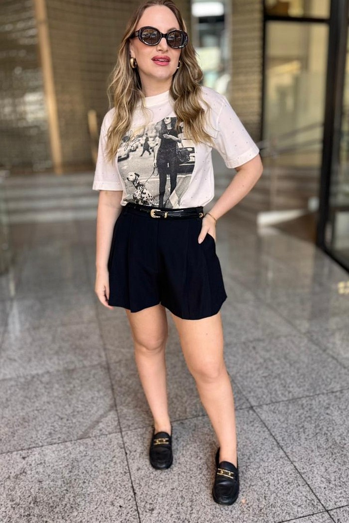 SHORTS ALANA  PRETO NV