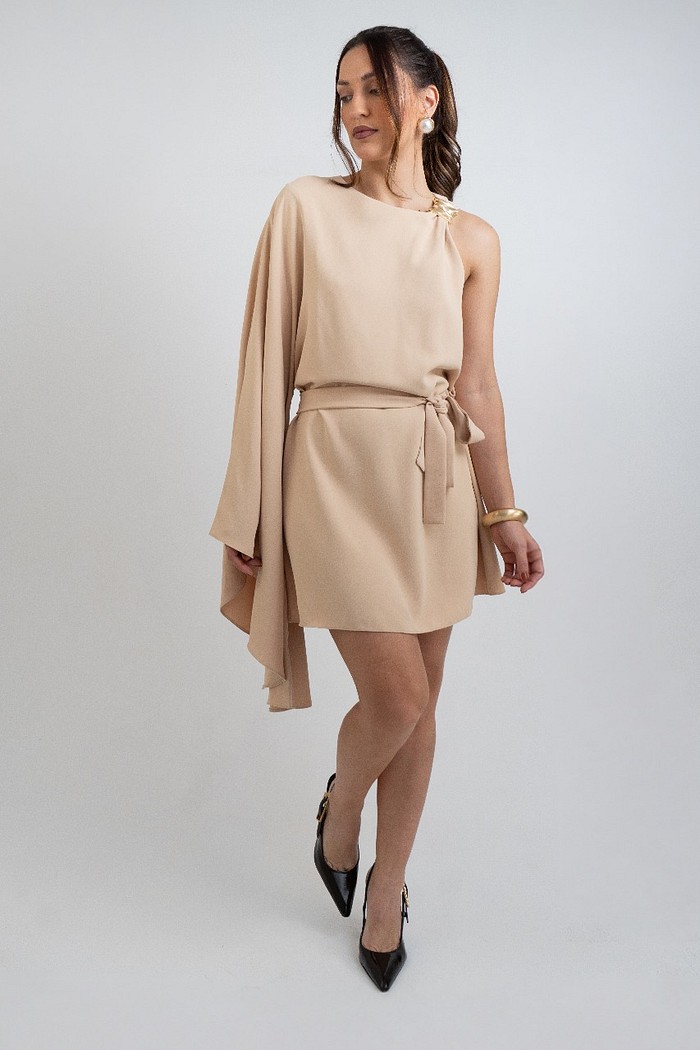 VESTIDO CURTO MANGA AMPLA LANÇA PERFUME